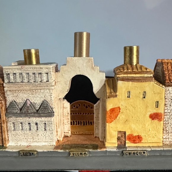 "Lost Synagogues of Europe" Hanukkah Menorah, also known as a hanukkiah. - Picture 11 of 12